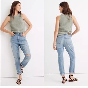 Madewell The High-Rise Slim Boyjean Elkhart Wash